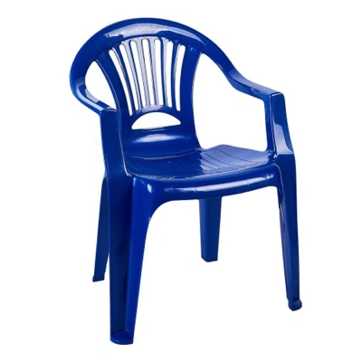 Стул пластиковый ЛУЧ, (тёмно-синий) фотография