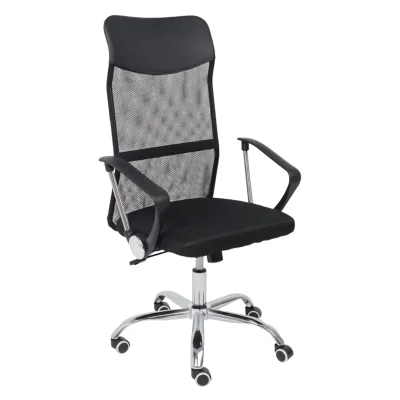 Кресло рабочее, поворотное, ARIA NEXT, ECO/сетка, черный+сетка-черная фотография