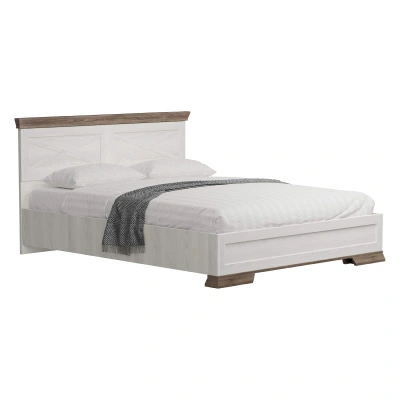 Н.м. "MARSELLE" кровать LOZ160х200 с подъемным механизмом без основания, к.Ясень снежный+Дуб сонома темный/ф.Ясень снежный_1