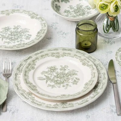 Блюдо BLOSSOM, керамика, зеленый, d21.5*2.7см_15