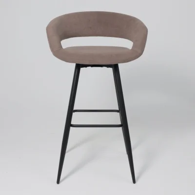 Стул барный BARNY-R 900, b05 LATTE LUX\черный_2