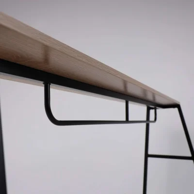 Стол письменный VECTOR, светлый дуб/черный металл, 1390*600*1400_11