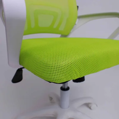 Кресло поворотное RICCI NEW, WHITE (салатовый)_8