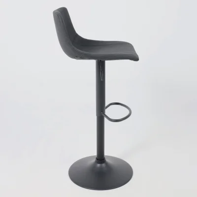 Стул барный BEN, ткань,  черный/черный_14