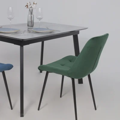 Стул AV 405, зеленый бархат Confetti deep forest/черный_5