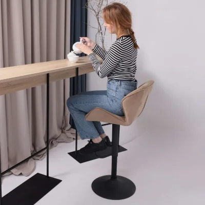 Кресло BERLIN, капучино велюр HCJ-11/черный_6