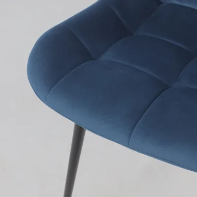 Стул AV 405, синий бархат Confetti deep ocean/черный_14