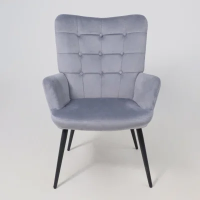 Кресло ODA, серый велюр HCJ-40/черный_5