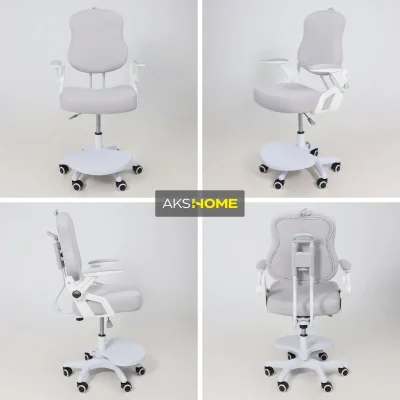 Кресло поворотное SWAN, ткань, серый_4