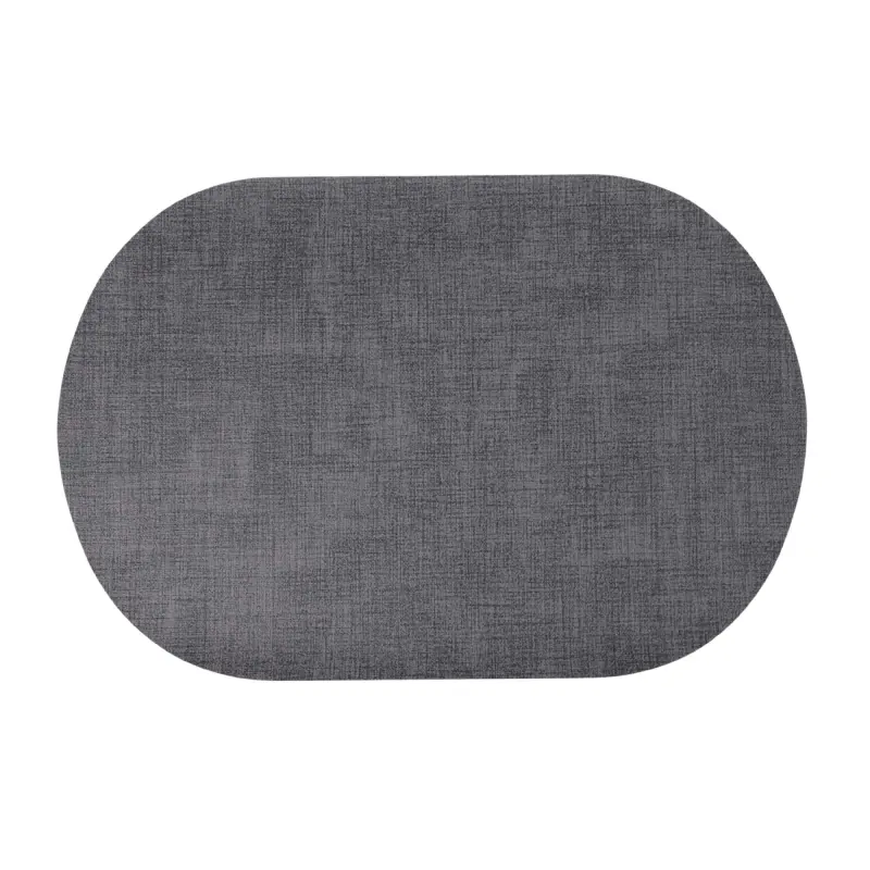Подставка сервировочная SLEEK, овальная, серый 1, 45*30см фотография