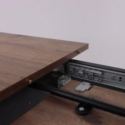 Стол TIRK RADIAL-94, раздвижной 94(126)х64, Дуб Веллингтон/Чёрный_16