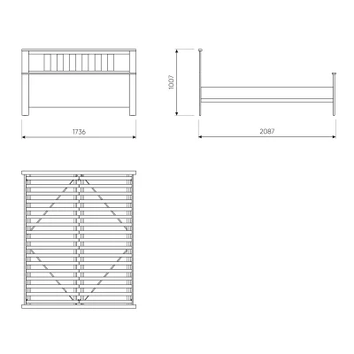 Спальня Сага, темно-бирюзовый. Комплект №1_19