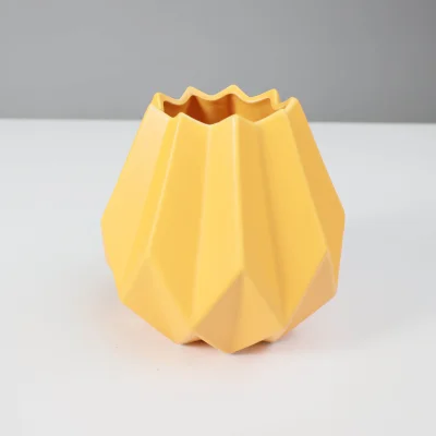 Ваза керамическая SHERY, желтый, 13*13см_3