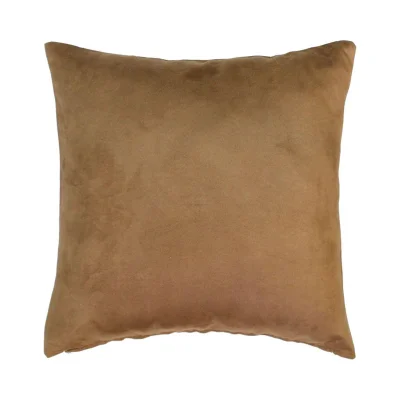 Подушка декоративная МАТЕХ ALCANTARA 47*47*15. Цвет коричневый, арт. 31-888 фотография