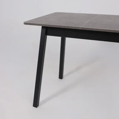 Стол TIRK RADIAL-94, раздвижной 94(126)х64, Дымчатая керамика/Чёрный_12