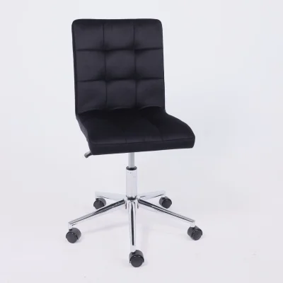 Кресло Роза квадрат, Velutto 34 черный/хром_20