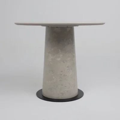 Стол AV 2317, МДФ+керамика, нераздвижной 900 серый, матовый CARMEN LIGHT GREY/черный+HPL Бетао_10