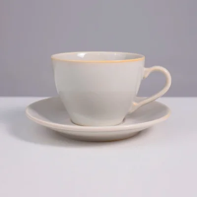 Чайный набор OPALUS, фарфор, айвори, кружка 200мл + блюдце_4