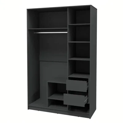 Шкаф КОНЦЕПТ Тренд КТ-Ш3, к.Антрацит/ф.Серый  (В2128хШ1360хГ547мм)_4