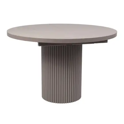 Стол ASKAR ROUND SLIDE-116, раздвижной круглый 116(156), BAYONA IVORY PREMIUM CER/Капучино фотография