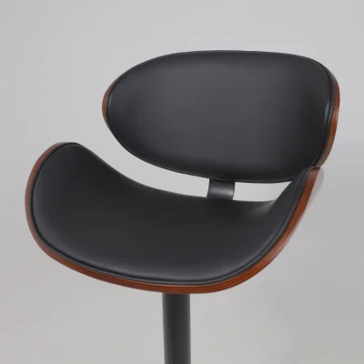 Кресло барное ROCKER, экокожа, черный/черный_15