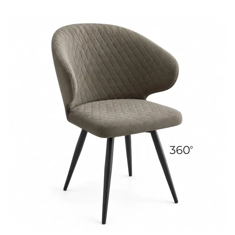 Стул ROB-R1 360, b05 LATTE LUX\черный фотография