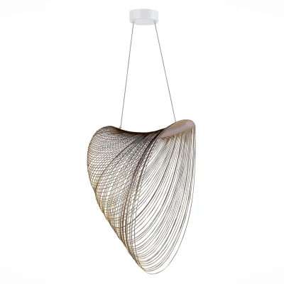 Светильник подвесной ST-Luce Белый/Древесный LED 1*32W 4000K FOSSIL_4