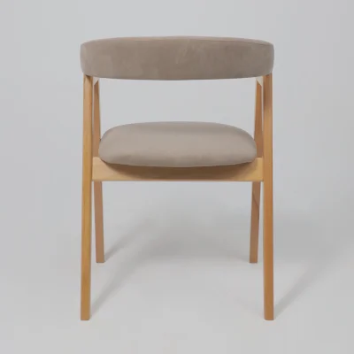 Кресло ЛОНДОН, песочный микровелюр D Simple 05/светлый бук_14