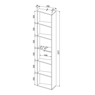 Стеллаж SKILL-30, антрацит_6