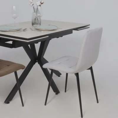 Стул AV 406-N, светло-серый бархат H-09/черный_7