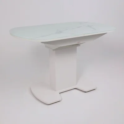 Стол КОРСИКА, фотопечать 1200(1515)*800, Мрамор белый 2/Белый матовый_9