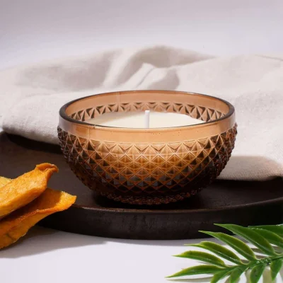 Ароматическая свеча MANGO & PEACH в стекле, Д90 Ш90 В80_3