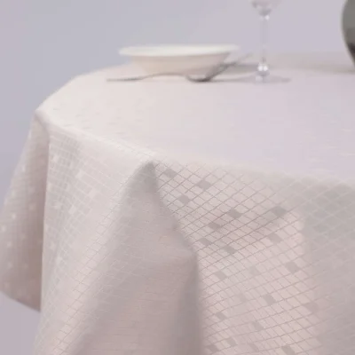 Скатерть, 145*120см,  ромбики 2690, светло-бежевый 13-0404_3