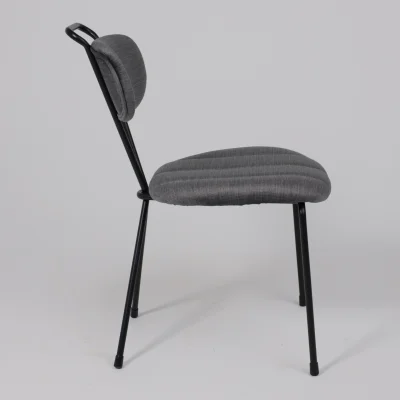 Стул TORI, серый велюр VOSS 15/черный_13
