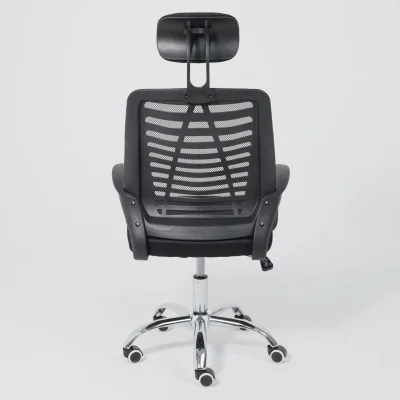 Кресло рабочее CONSUL NEW, ткань/сетка, черный (с подголовником)_16