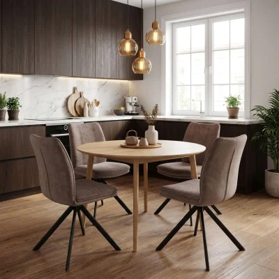 Стул SMART-R 360, g26 MOCCO шенилл LUX - d05 CAPPUCCINO LUX\черный_2