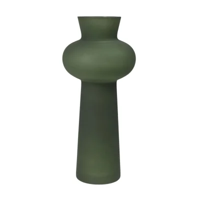 Ваза стеклянная RADIANCE, зеленый, 13*29см фотография