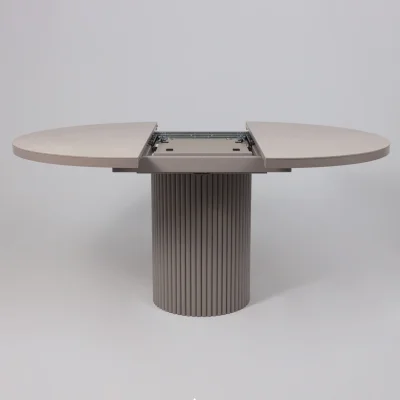 Стол ASKAR ROUND SLIDE-116, раздвижной круглый 116(156), BAYONA IVORY PREMIUM CER/Капучино_14