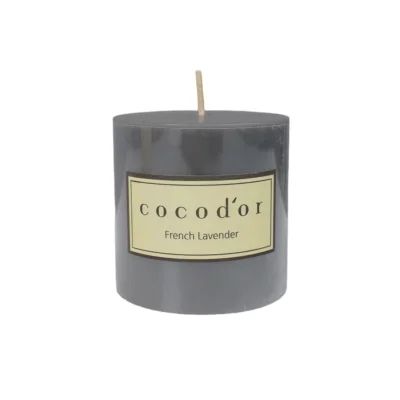 Свеча RENO, белый/серый, 7*7cм_3