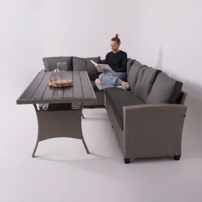 Комплект садовой мебели ROSEWOOD (диван 2шт, стол 1шт), серый_14