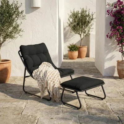 Комплект садовой мебели CHILLOUT (кресло 1шт, пуф 1шт), черный_4