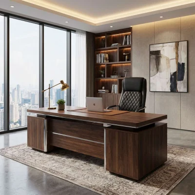 Кресло поворотное LOREAN, черная экокожа/хромированный металл_3