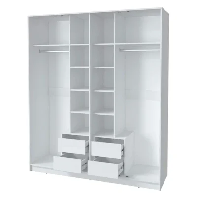 Шкаф КОНЦЕПТ КТ-Ш4, к.Белый/ф.Белый  (В2128хШ1800хГ547мм)_3