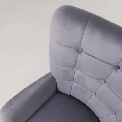 Кресло ODA, серый велюр HCJ-40/черный_18