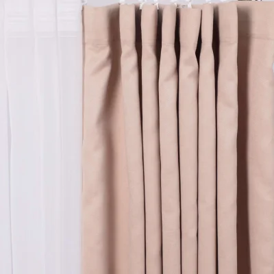 Штора "Канвас" 2х2,5м на универсальной ленте, цвет латте (арт.906-10) фотография