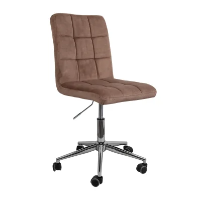 Кресло FIJI, поворотный, (капучино велюр HCJ-11/хром) фотография