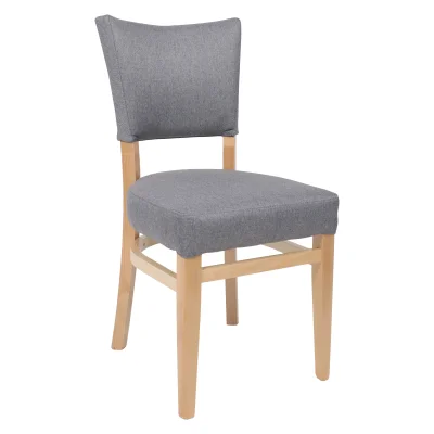 Стул КАМПАРИ, серая рогожка Шерлок 980/дуб светлый_1