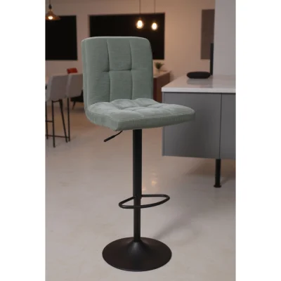 Стул барный LOGOS, темно-зеленый шенилл Ote Canna 352/черный_9