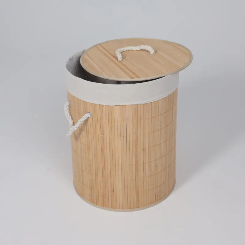 Корзина BAMBOO DUO, круглая, светлый, d40*50см_preview_6