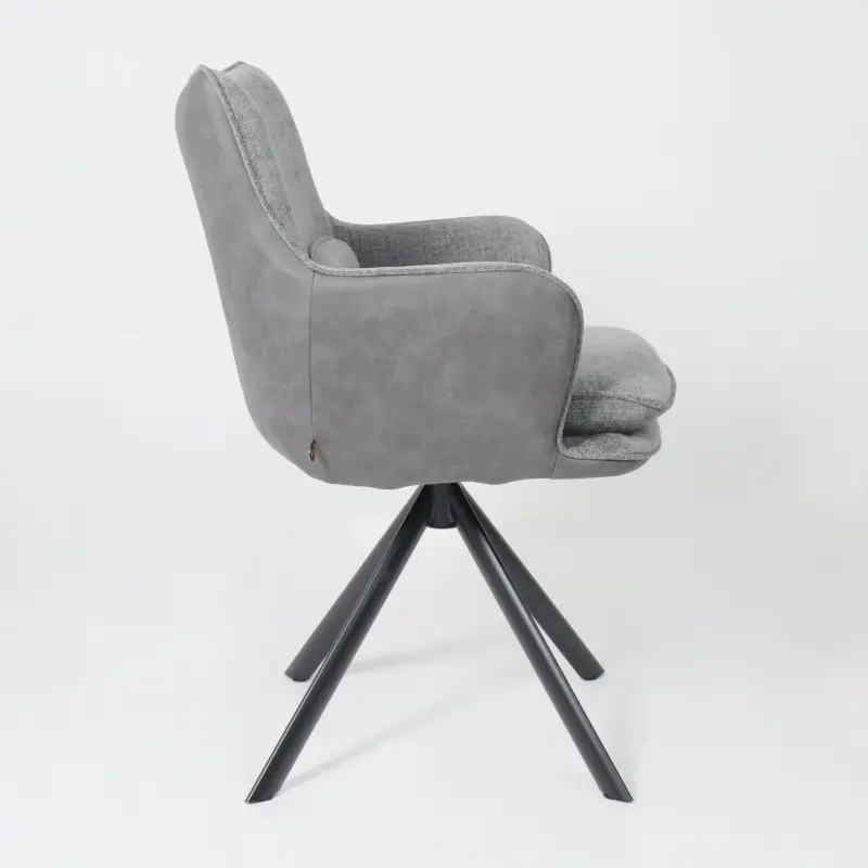 Стул TRUMP-R 360, g22 GRAPHITE шенилл LUX - Graphite замша LUX\черный_preview_6